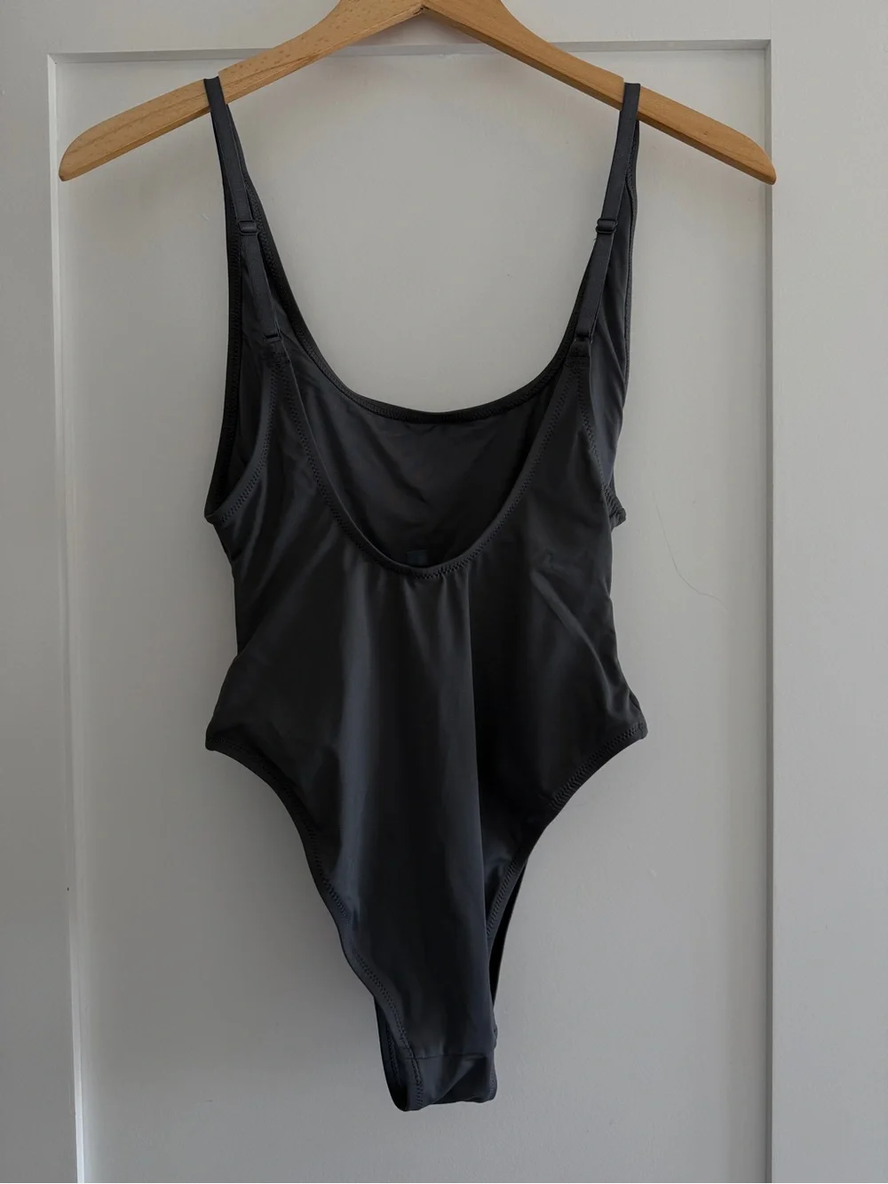 Skims Swim One Piece Gunmetal Gray